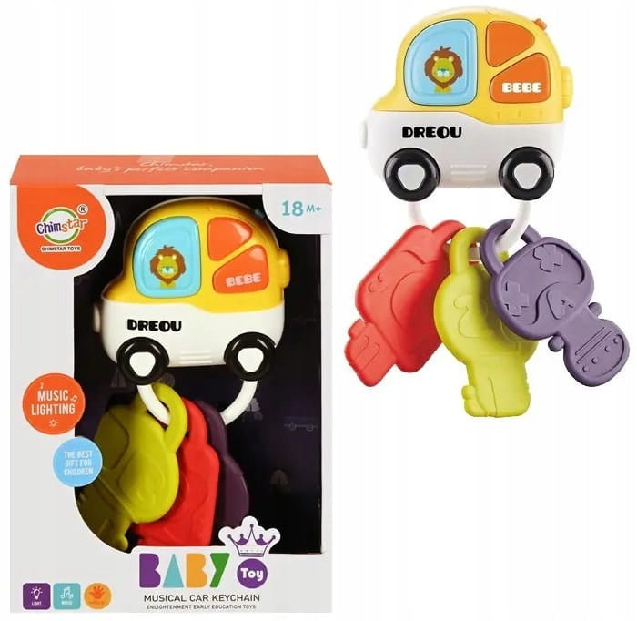 KEYS SOFT INTERACTIVE LIGHT SOUND PILOT TEETHER