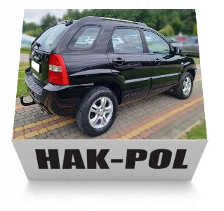 KIA SPORTAGE 2 II JE KM from 2004 TOWBAR WITH BEAM 7PIN BEAM e20