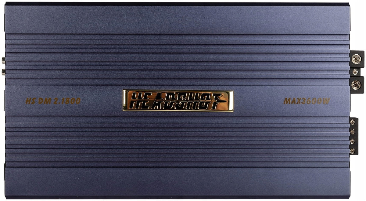 KICX HeadShot DM 2.1800 2-Channel Amp 2x1800W/1x3600W RMS Remote Control Manufacturer code DM2.1800
