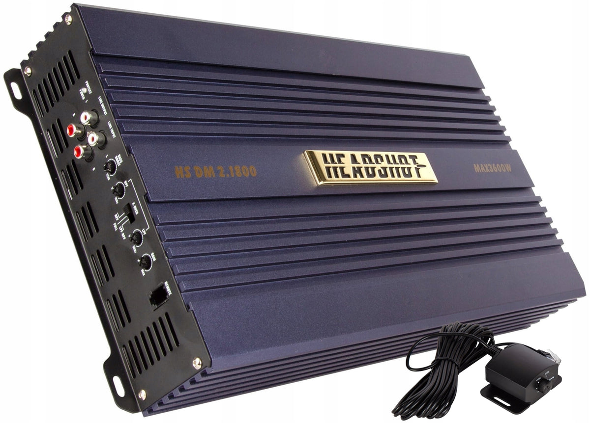 KICX HeadShot DM 2.1800 2-Channel Amp 2x1800W/1x3600W RMS Remote Control