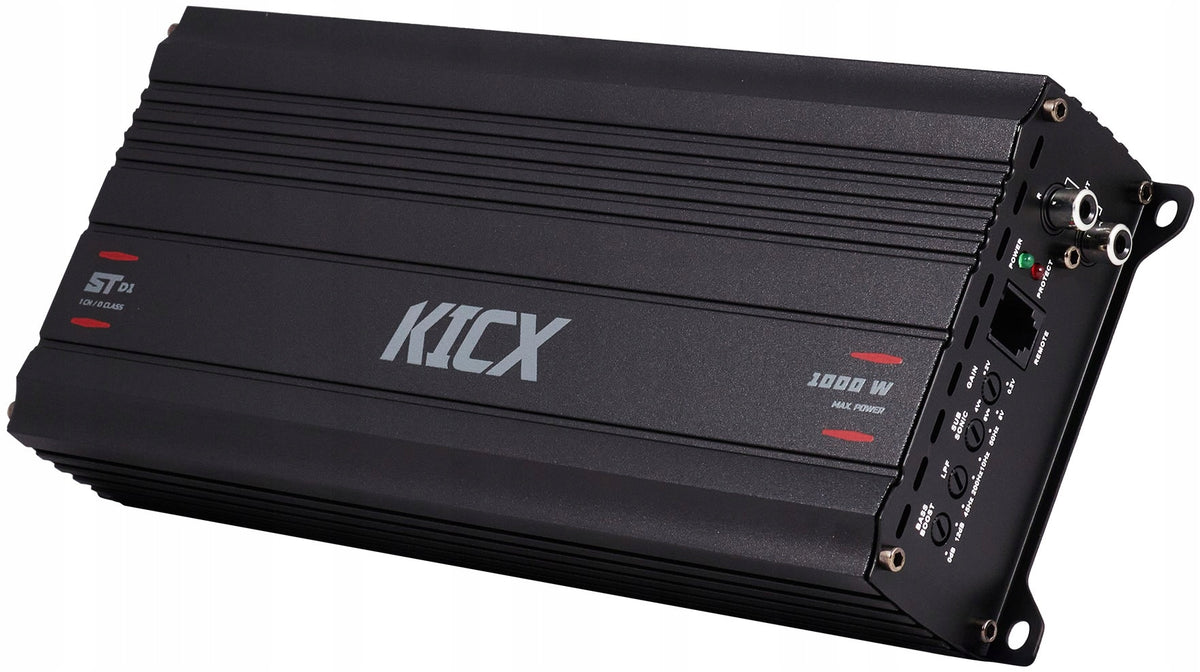 KICX ST D1 Amplifier 1-Channel Monoblock 400/650/1000W RMS Remote Packaging status original