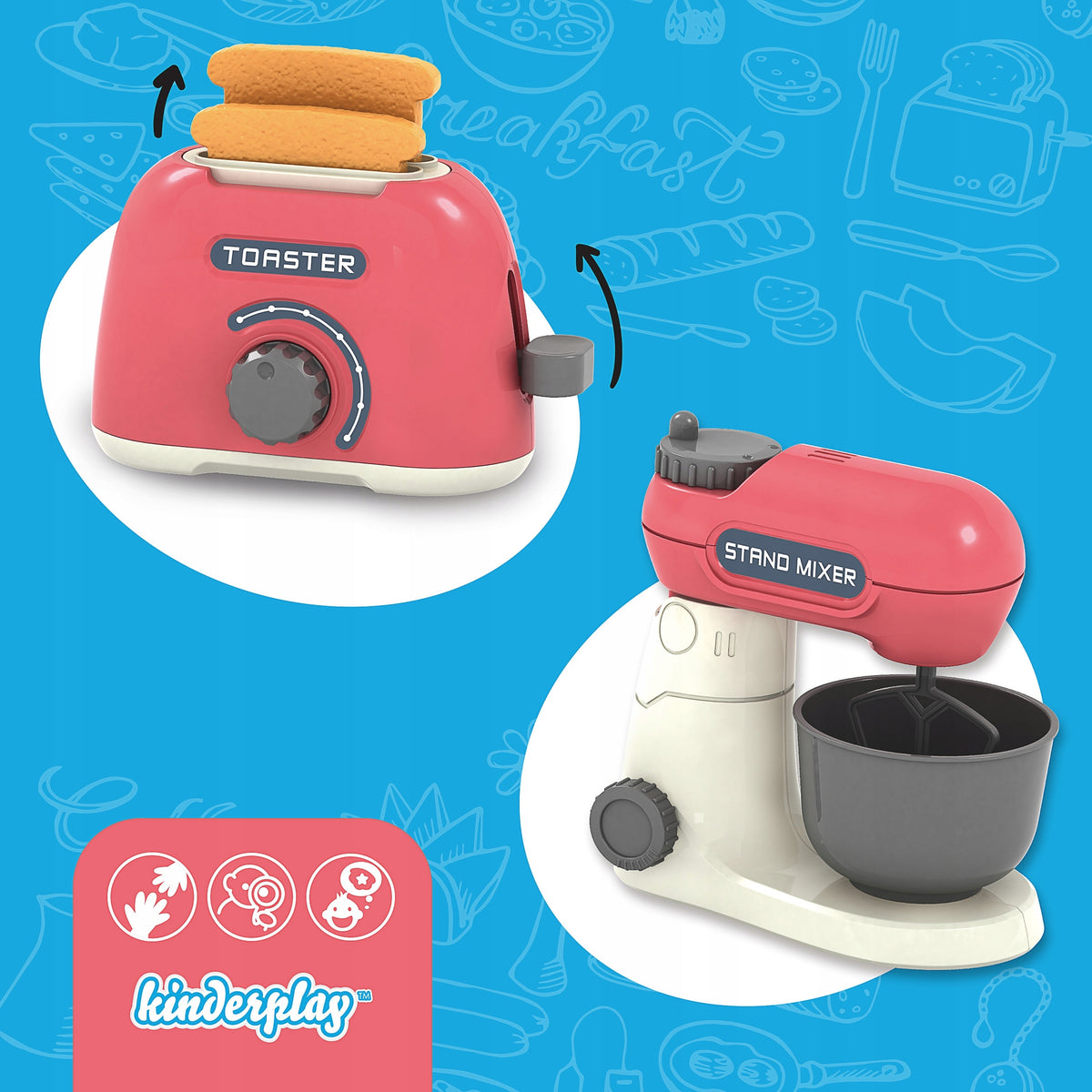 KIDS KITCHEN SET KITCHEN ACCESSORIES MICROWAVE MIXER TOASTER EAN (GTIN) 5907747602700