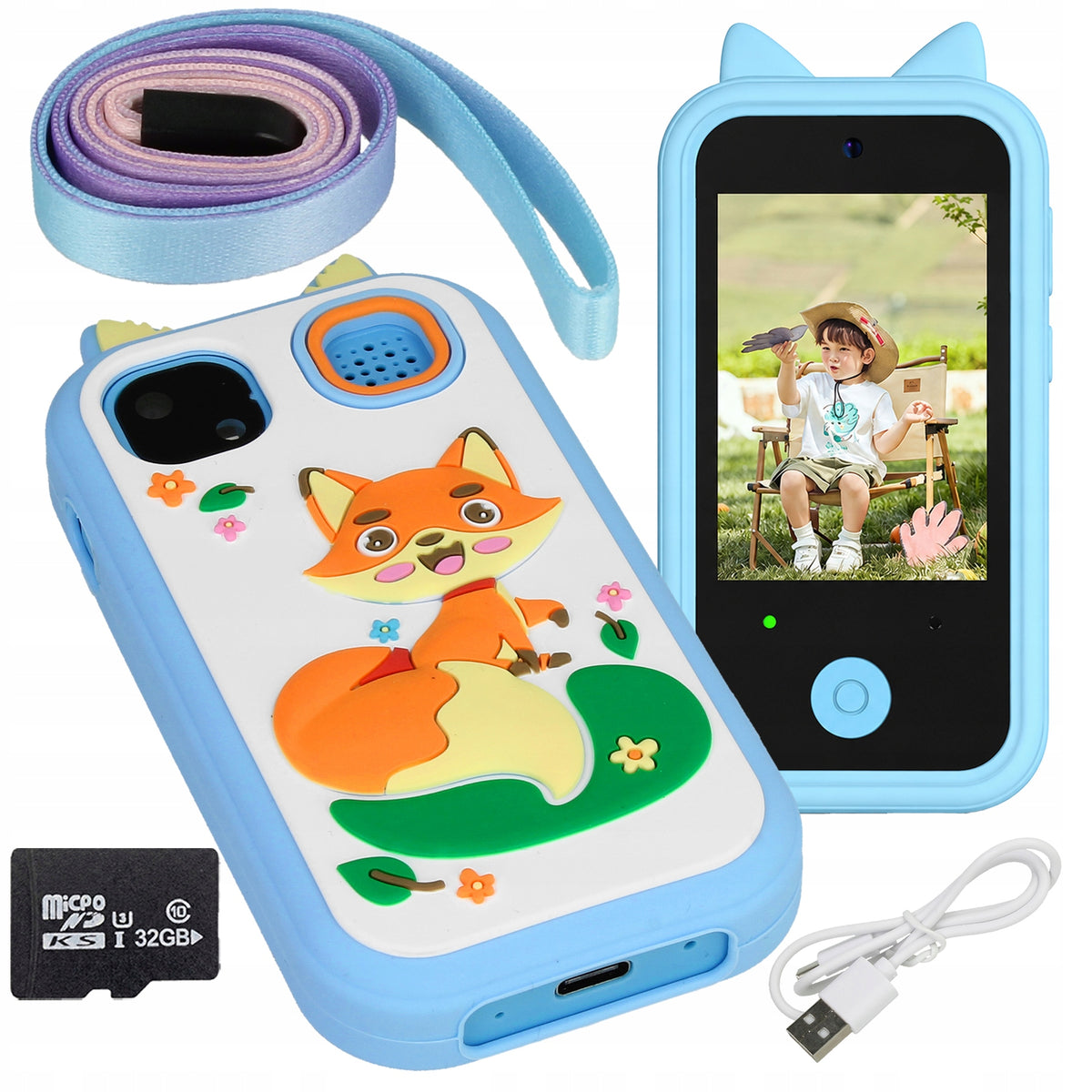 KIDS PHONE FUN SMARTPHONE WITH CAMERA AND GAMES + 32GB CARD Brand Stator