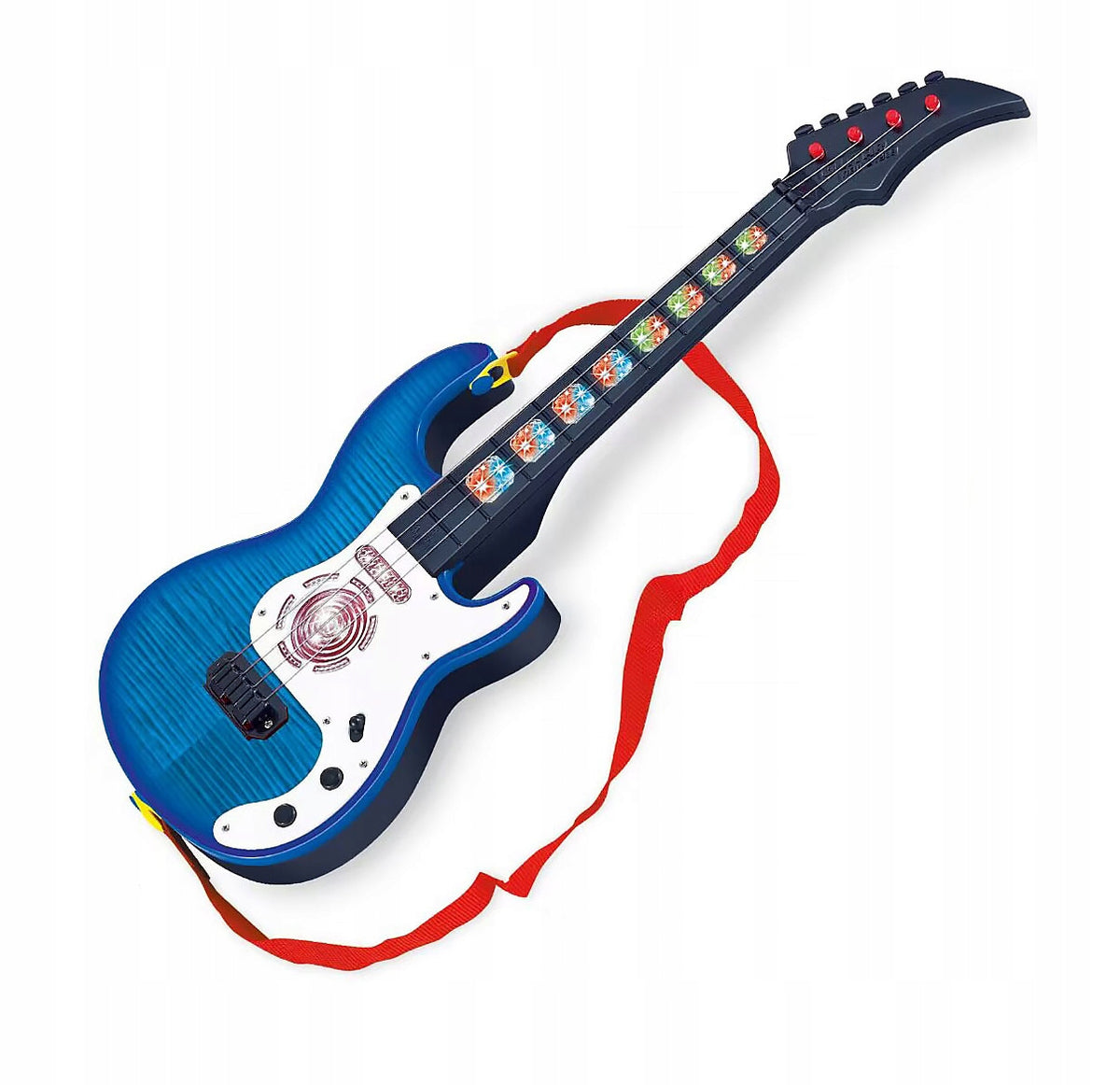 KIDS ROCK STRING GUITAR 5 MELODIES UKULELE SOUNDS + LED LIGHTS Manufacturer code 1732