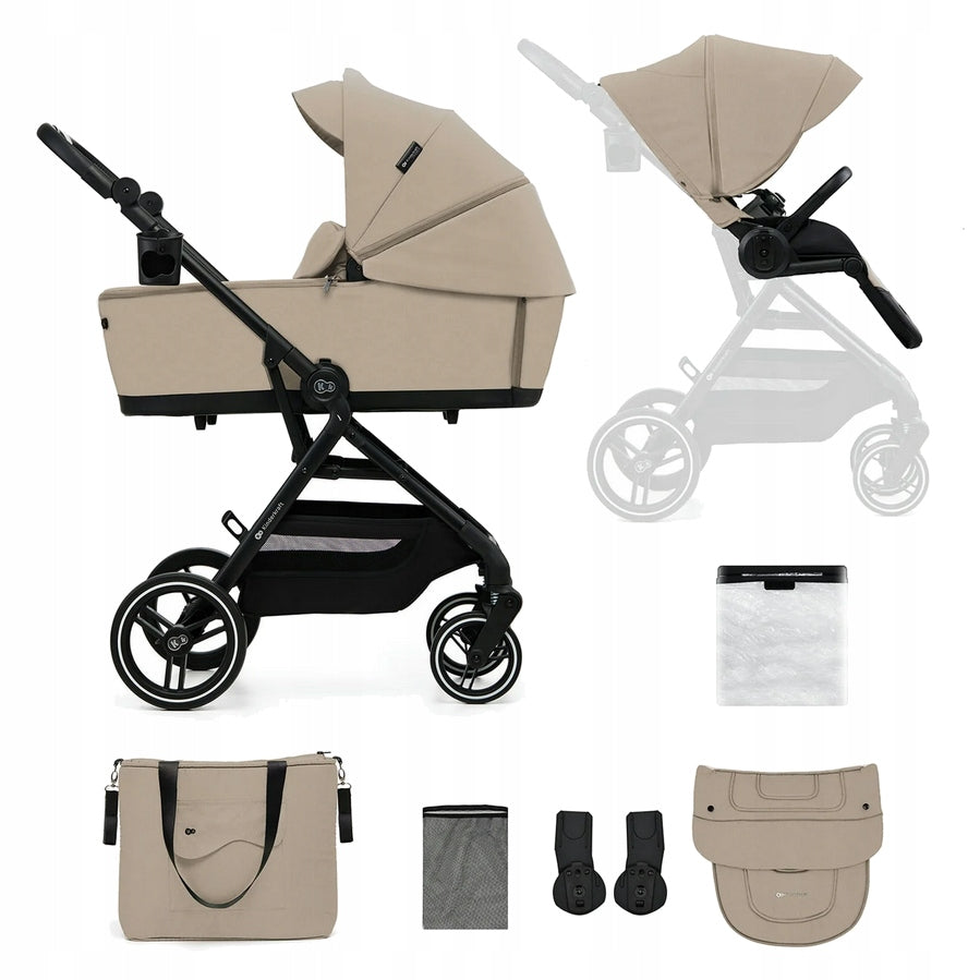 KINDERKRAFT STROLLER 2IN1 WITH GONDOLA YOXI FRONT-BACK STROLLER UP TO 22KG