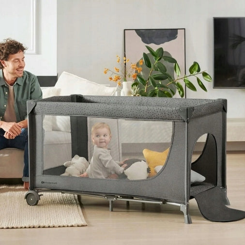 KINDERKRAFT Travel cot 2in1 JOY 2 beige Manufacturer code KLJOY02BEG00000