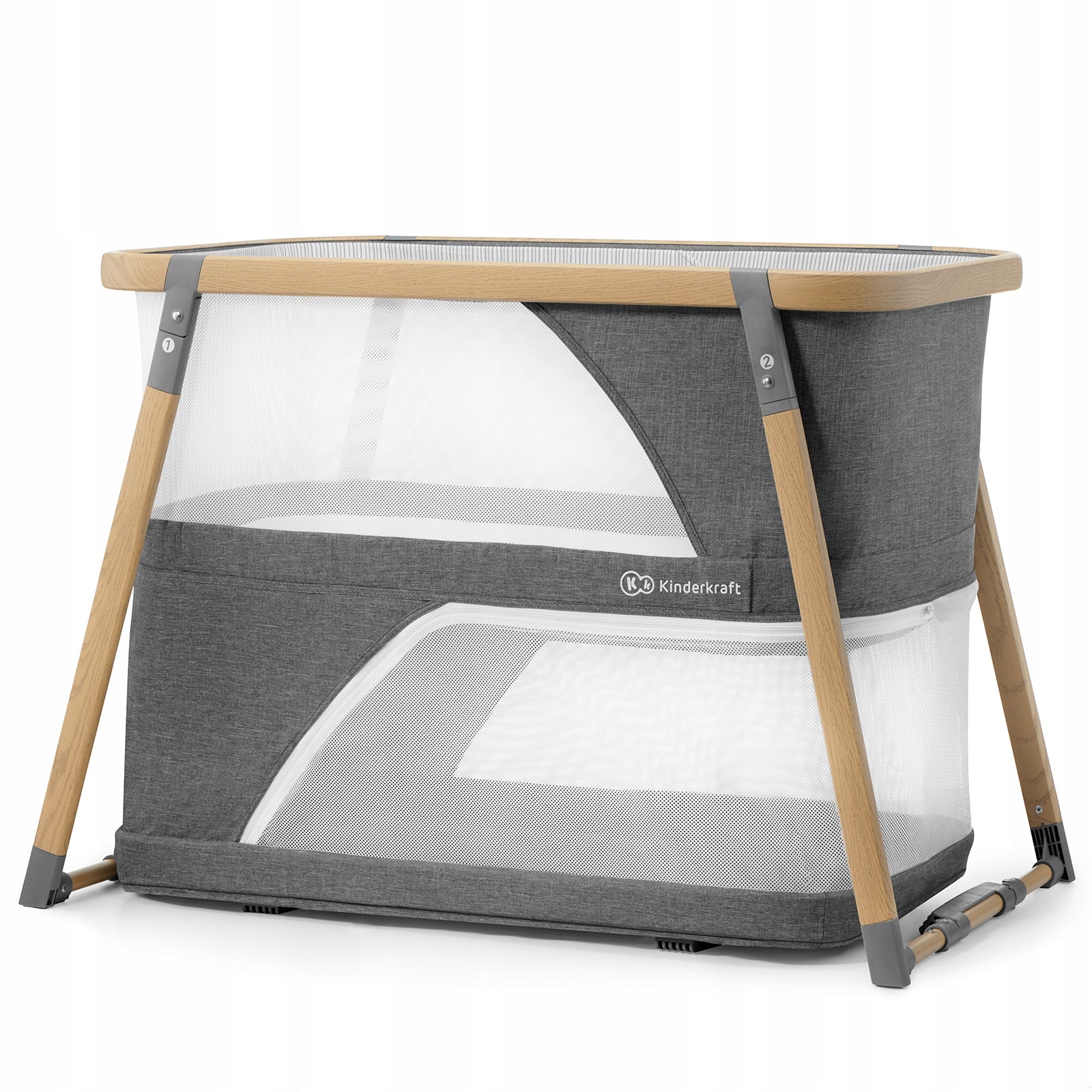 KINDERKRAFT Travel cot 4in1 SOFI grey