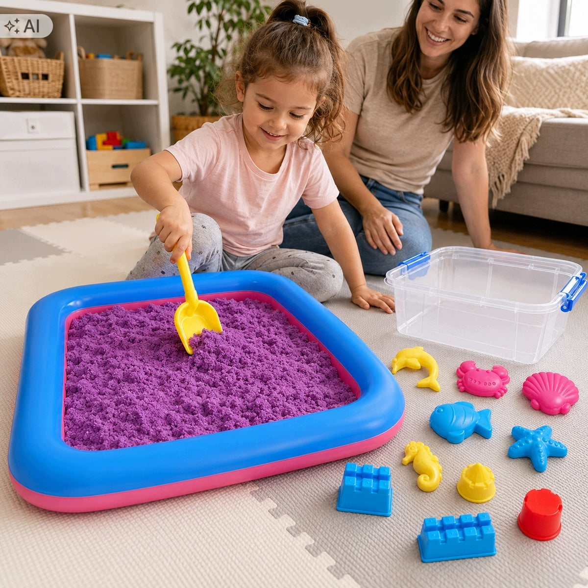 KINETIC SAND 2KG SANDBOX POOL MOLD SET SPATULA BOX MAGIC Manufacturer code 5906924791053