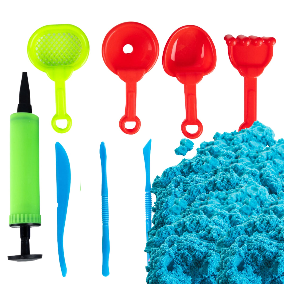 KINETIC SAND 3KG EDUCATIONAL SET SENSORY FUN SANDBOX 3+ Brand BOUNN