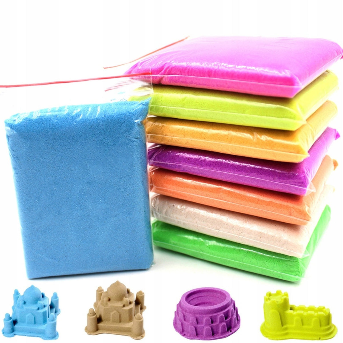KINETIC SAND 3kg POOL SPATULA MOLDS SANDBOX BUCKET SET XXL Packaging status original