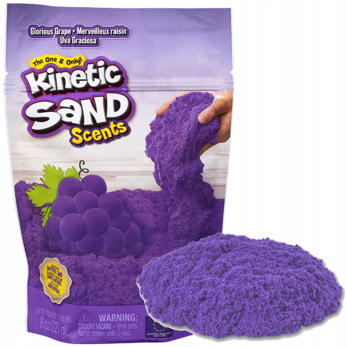 KINETIC SAND PURPLE FRAGRANT GRAPE KINETIC SAND 228 G