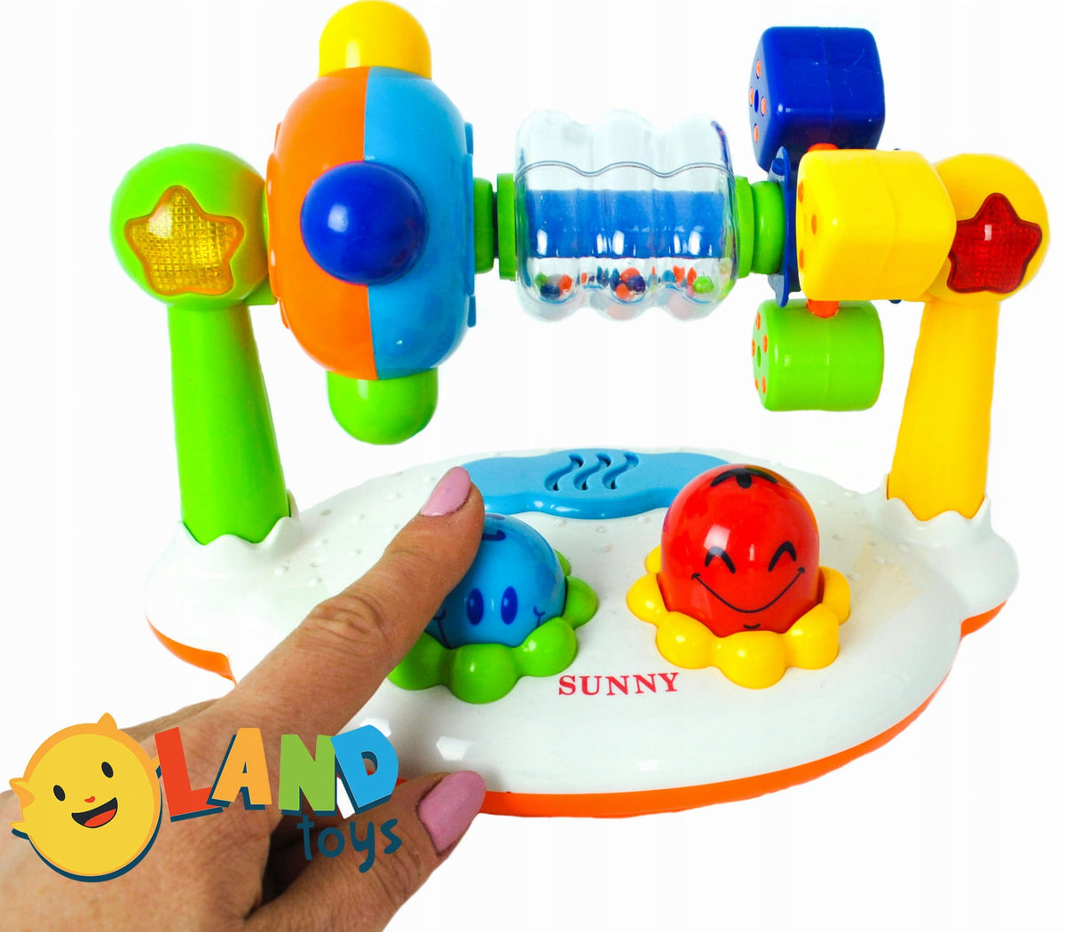KINGDOM MUSICAL RATTLE INTERACTIVE FOR CHILDREN LIGHT SOUNDS Brand LandToys