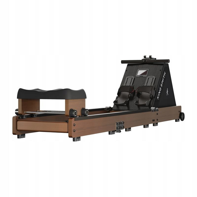 KINGSMITH WR20 folding water rowing machine - wooden frame - walnut + mat Packaging status original