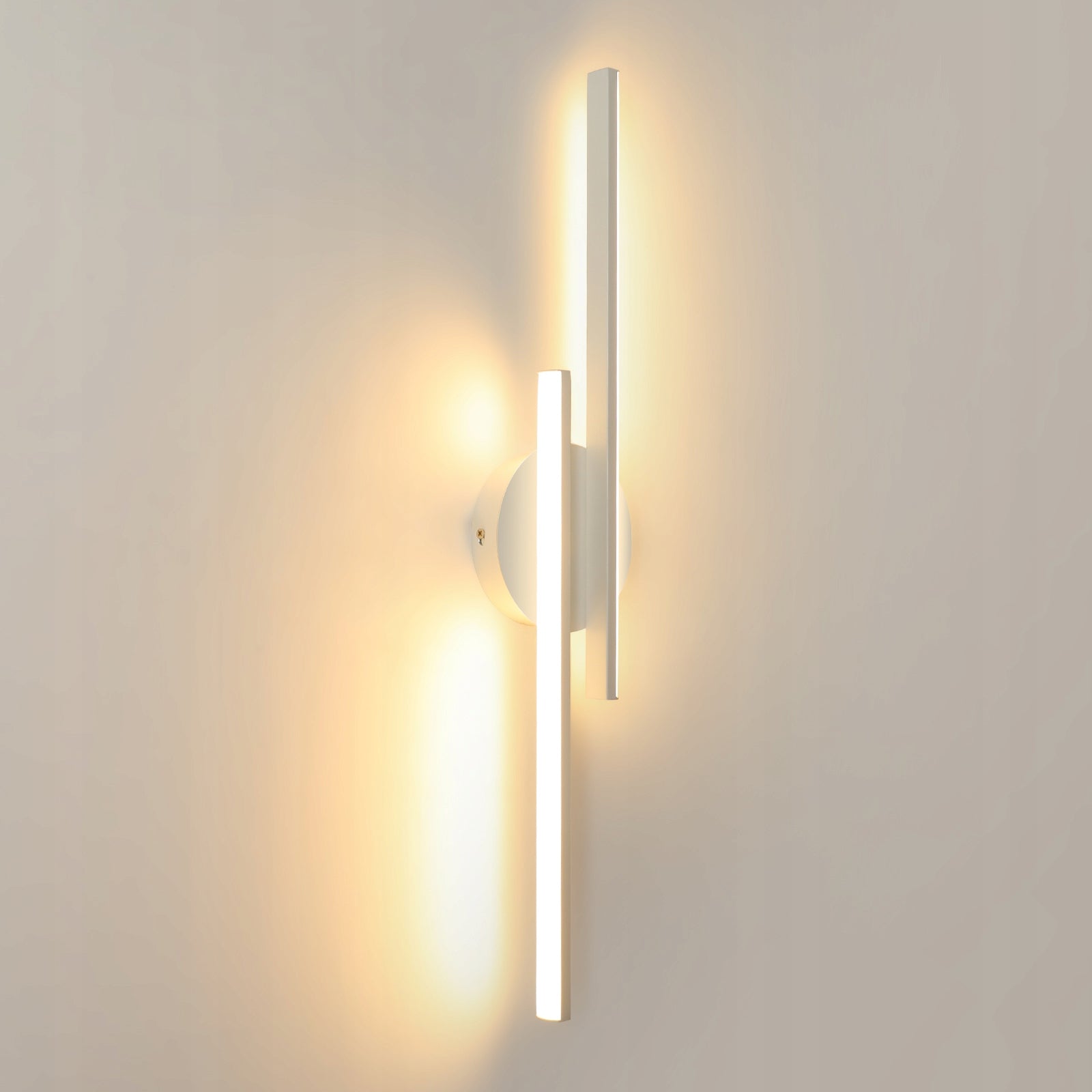 KINKIET BIAŁY LAMPA SCIENNA LED 3000K NOWOCZESNA DO SALONU 24W 60CM