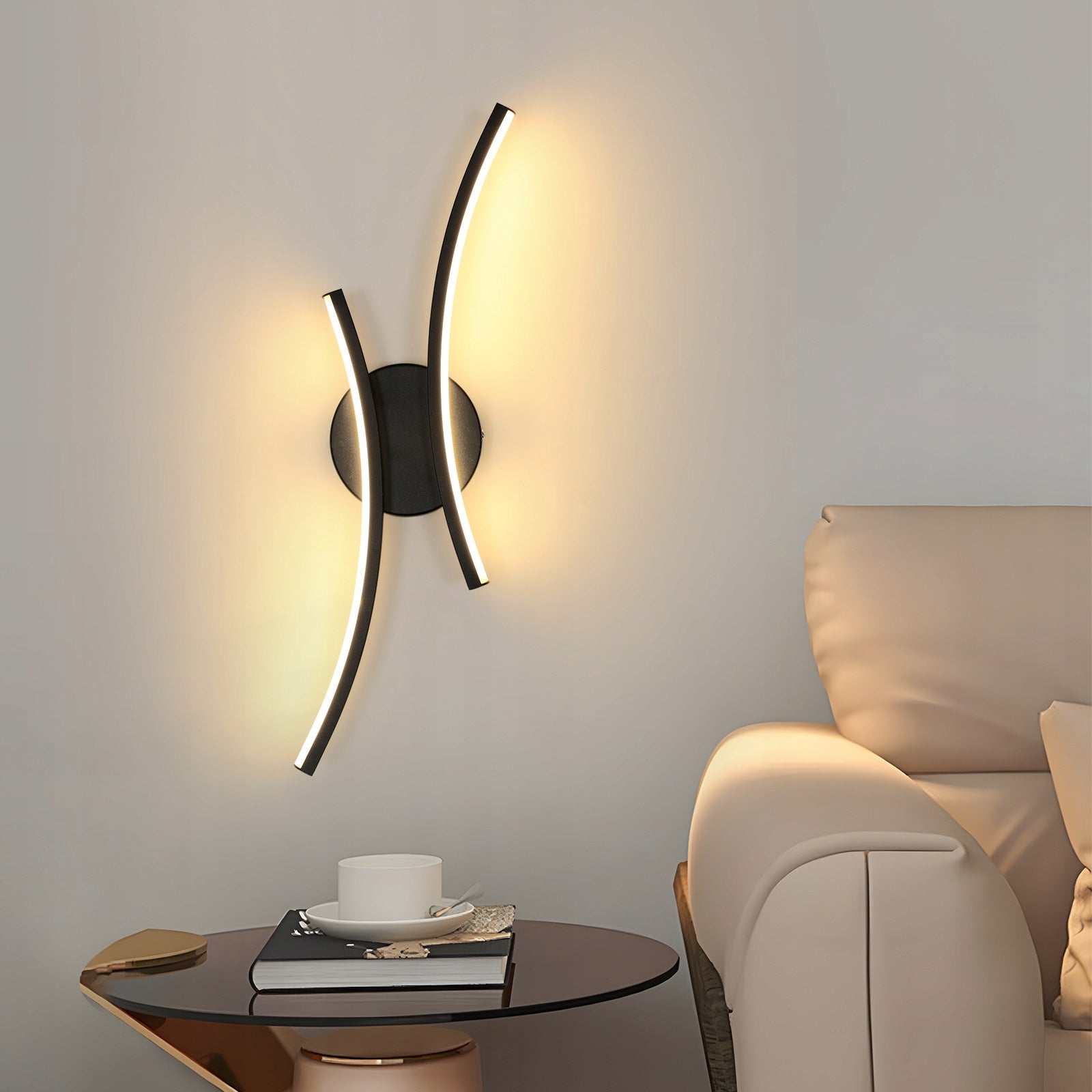 KINKIET CZARNA LAMPA LINIOWA SCIENNA LED 3000K NOWOCZESNA DO SALONU 2250LM Manufacturer code NL-30935605
