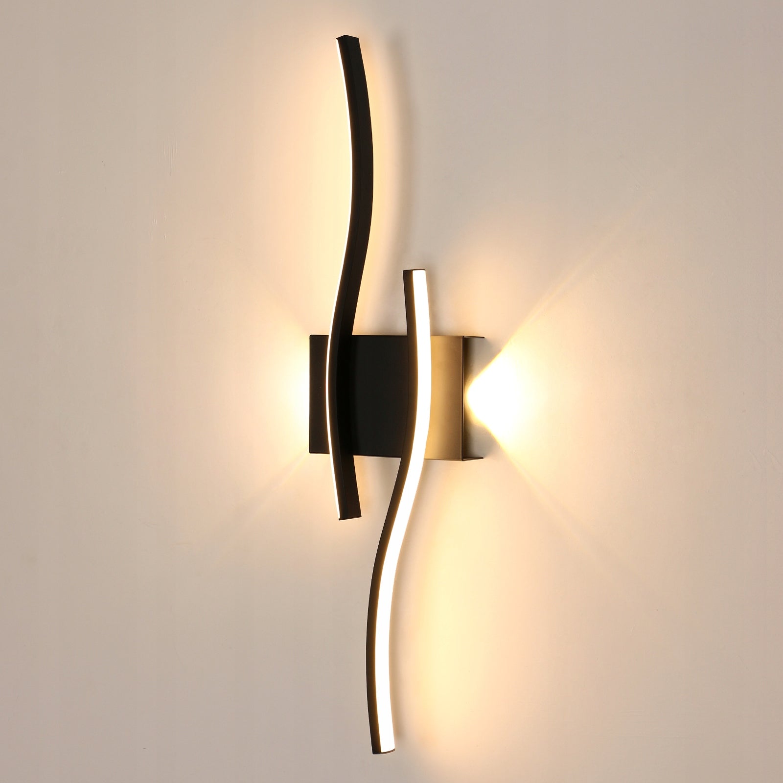 KINKIET CZARNA LAMPA LINIOWA SCIENNA LED NOWOCZESNA DO SALONU 3000K 2250LM Packaging status original