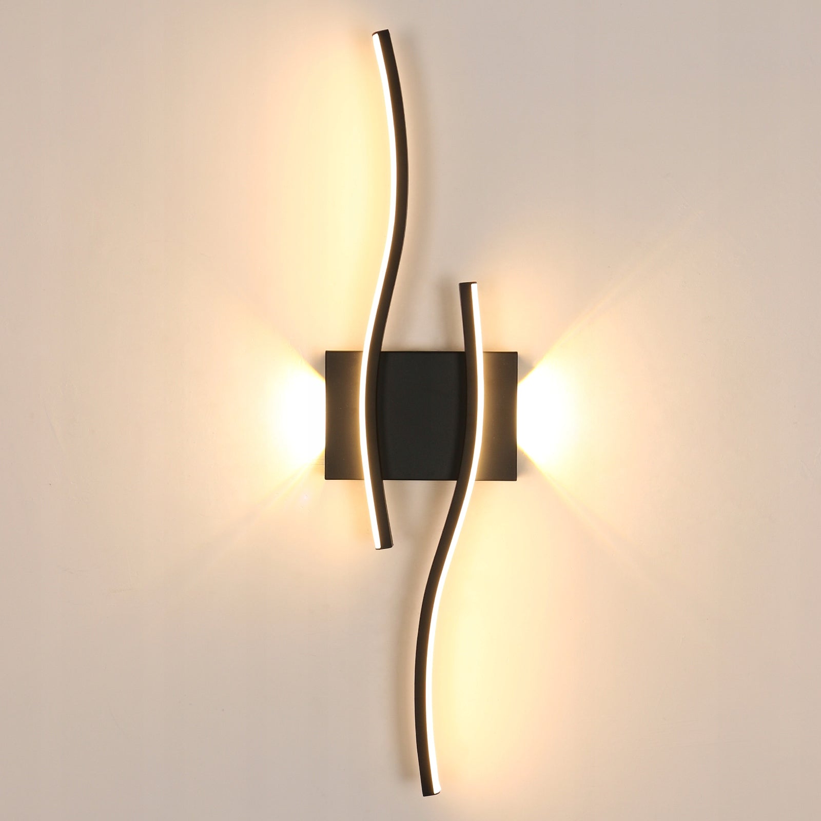 KINKIET CZARNA LAMPA LINIOWA SCIENNA LED NOWOCZESNA DO SALONU 3000K 2250LM