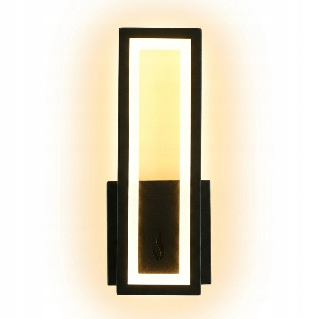 KINKIET CZARNA LAMPA ŚCIENNA LED KWADRAT NOWOCZESNA W KORYTARZ 3000K 16W Packaging status original