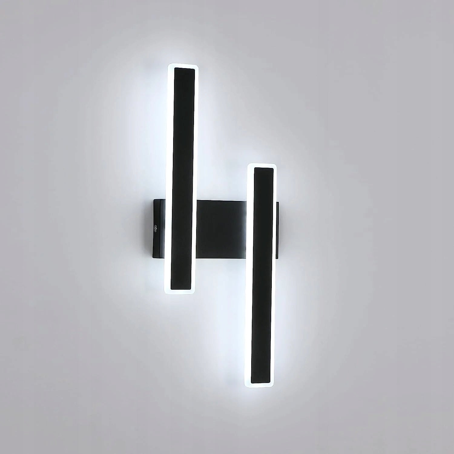 KINKIET CZARNA LAMPA SCIENNA LED NOWOCZESNY DO SALONU KORYTARZ 6500K 32W