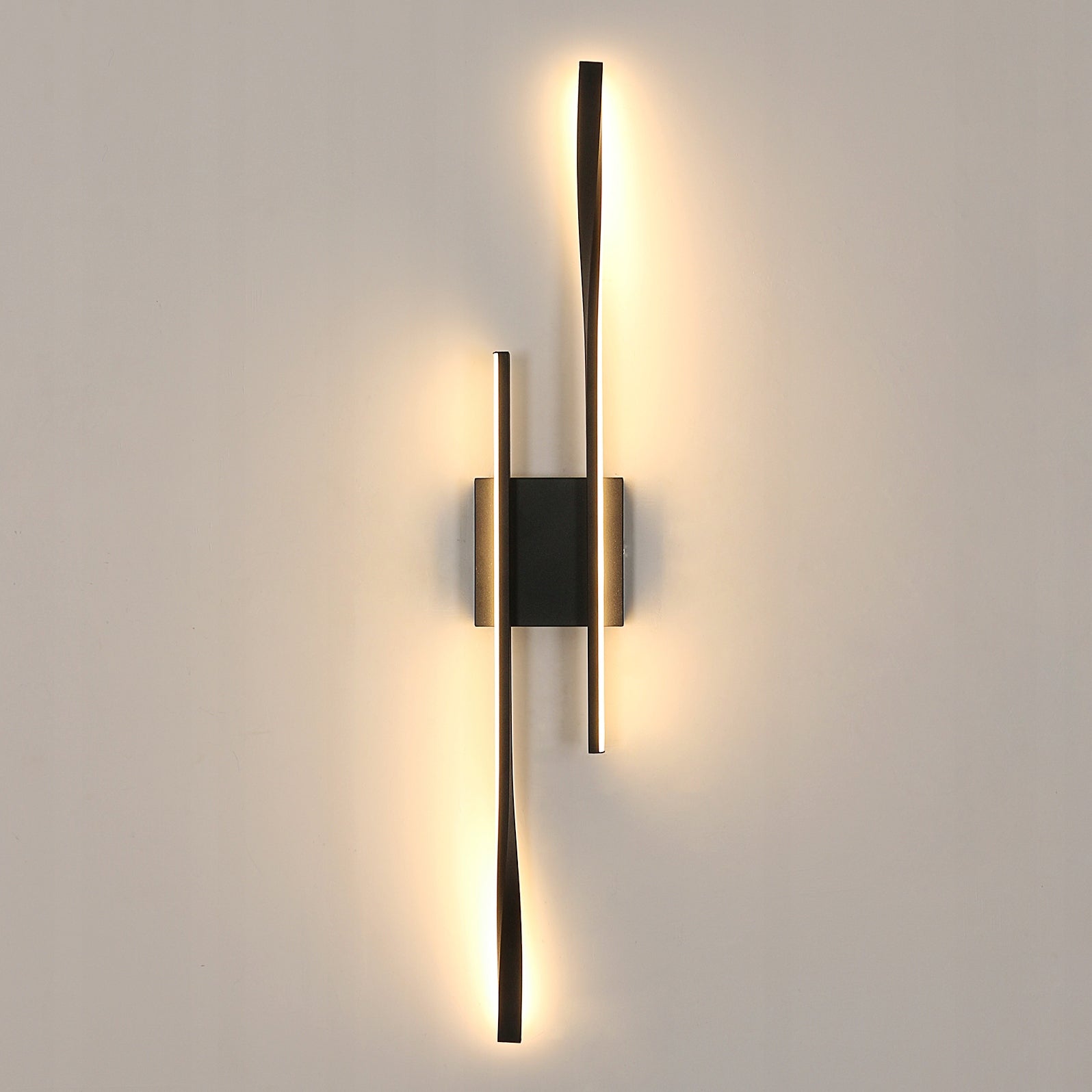 KINKIET CZARNA LED LAMPA LINIOWA SCIENNA NOWOCZESNA DO SALONU 3000K 27W