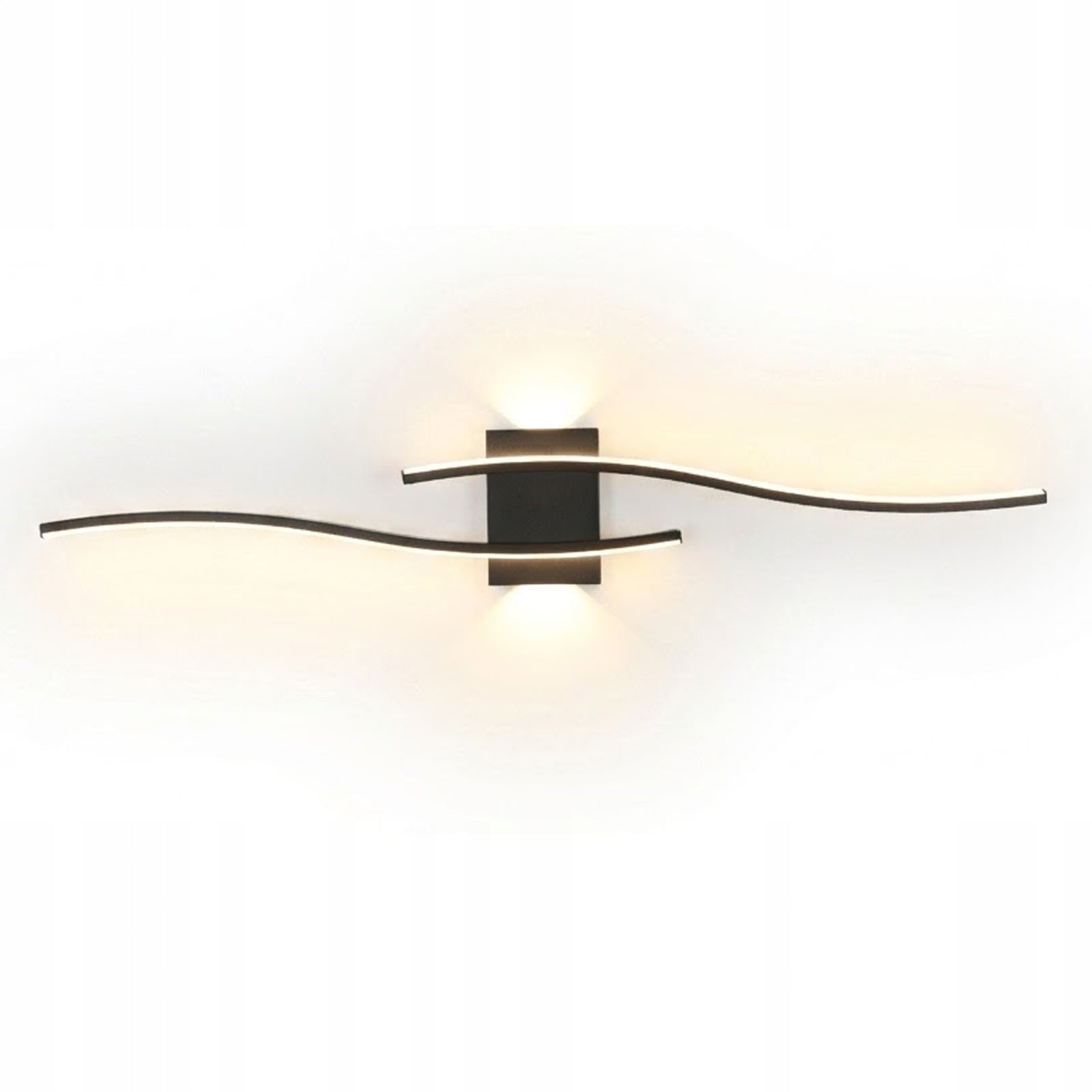KINKIET LED LAMPA SCIENNA CZARNA NOWOCZESNA DO SALON KORYTARZ 3000K 27W Packaging status original