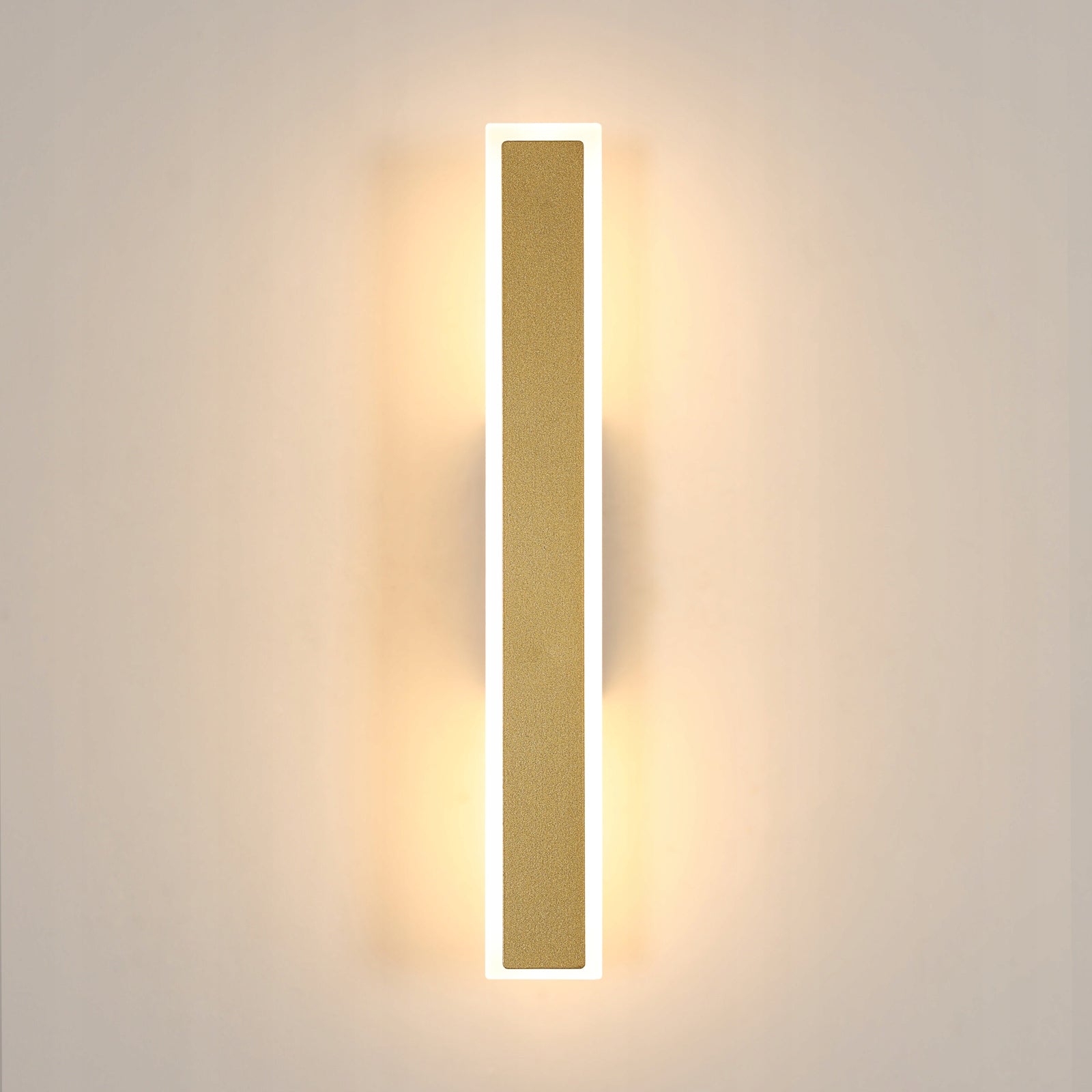 KINKIET LED LAMPA ŚCIENNA ZŁOTA NOWOCZESNA DO SALONU KORYTARZ 12W 3000K