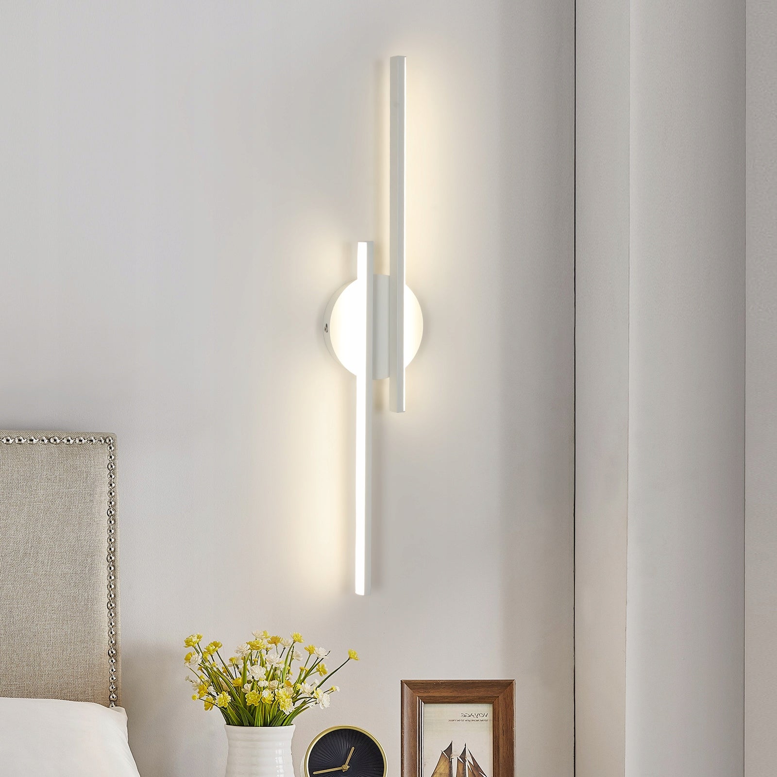 KINKIET LED LAMPA ŚCIENNY BIALA NOWOCZESNA SALONU KORYTARZ 4500K 24W 60CM Manufacturer code 30876924