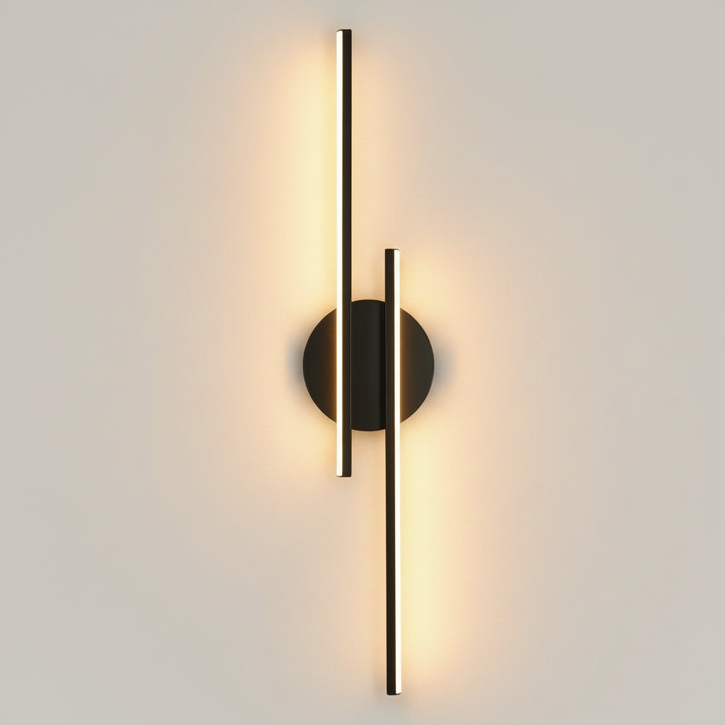 KINKIET LED LAMPA ŚCIENNY CZARNA NOWOCZESNA SALONU KORYTARZ 24W 3000K 60CM Packaging status original