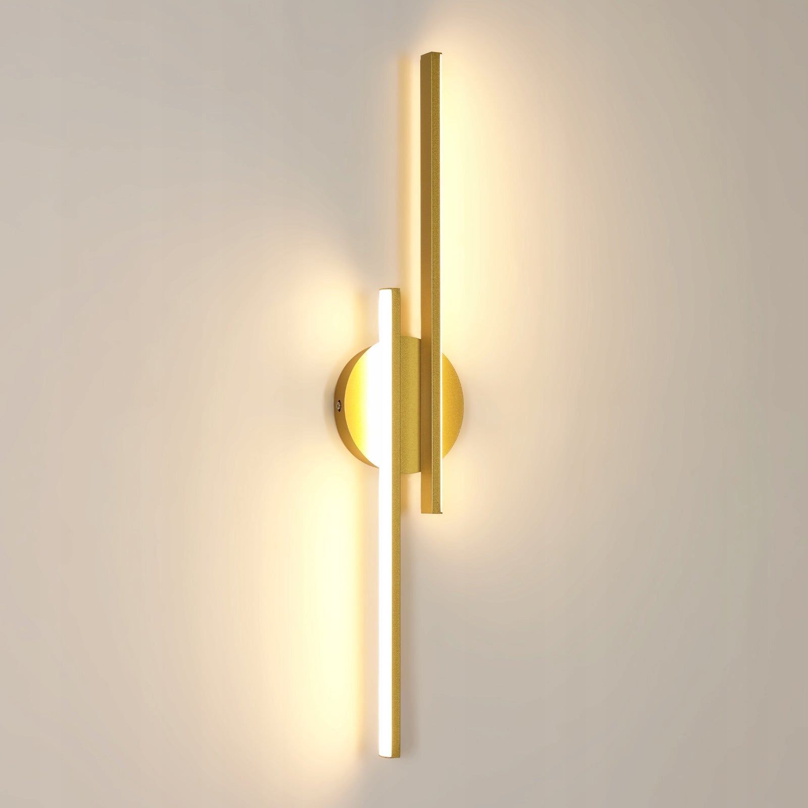 KINKIET LED LAMPA ŚCIENNY ZŁOTA NOWOCZESNA SALONU KORYTARZ 3000K 24W 60CM