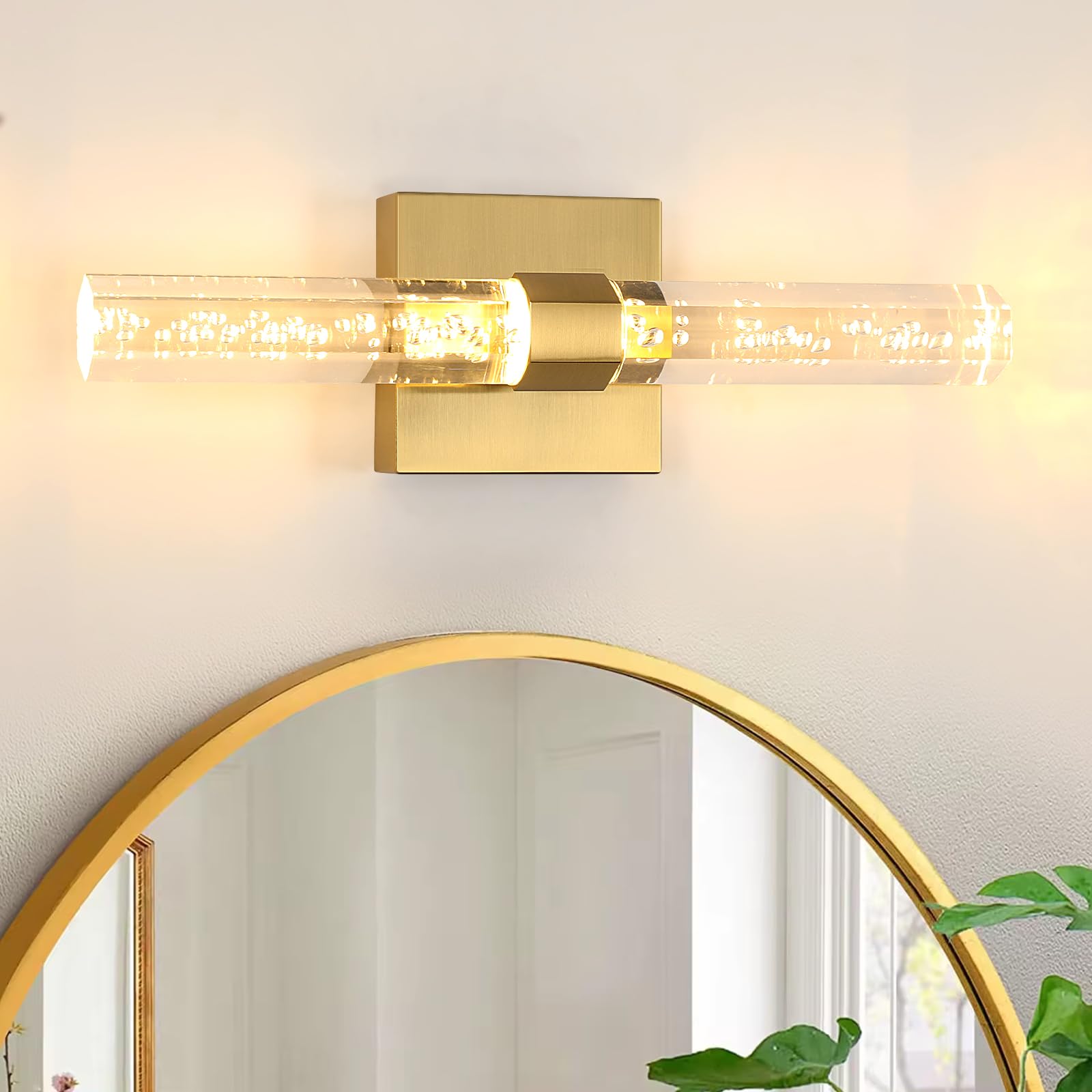 KINKIET LED LAMPA ŚCIENNY ZŁOTY KRYSZTAŁY NOWOCZESNY W KORYTARZ 12W 3000K Manufacturer code 30910510