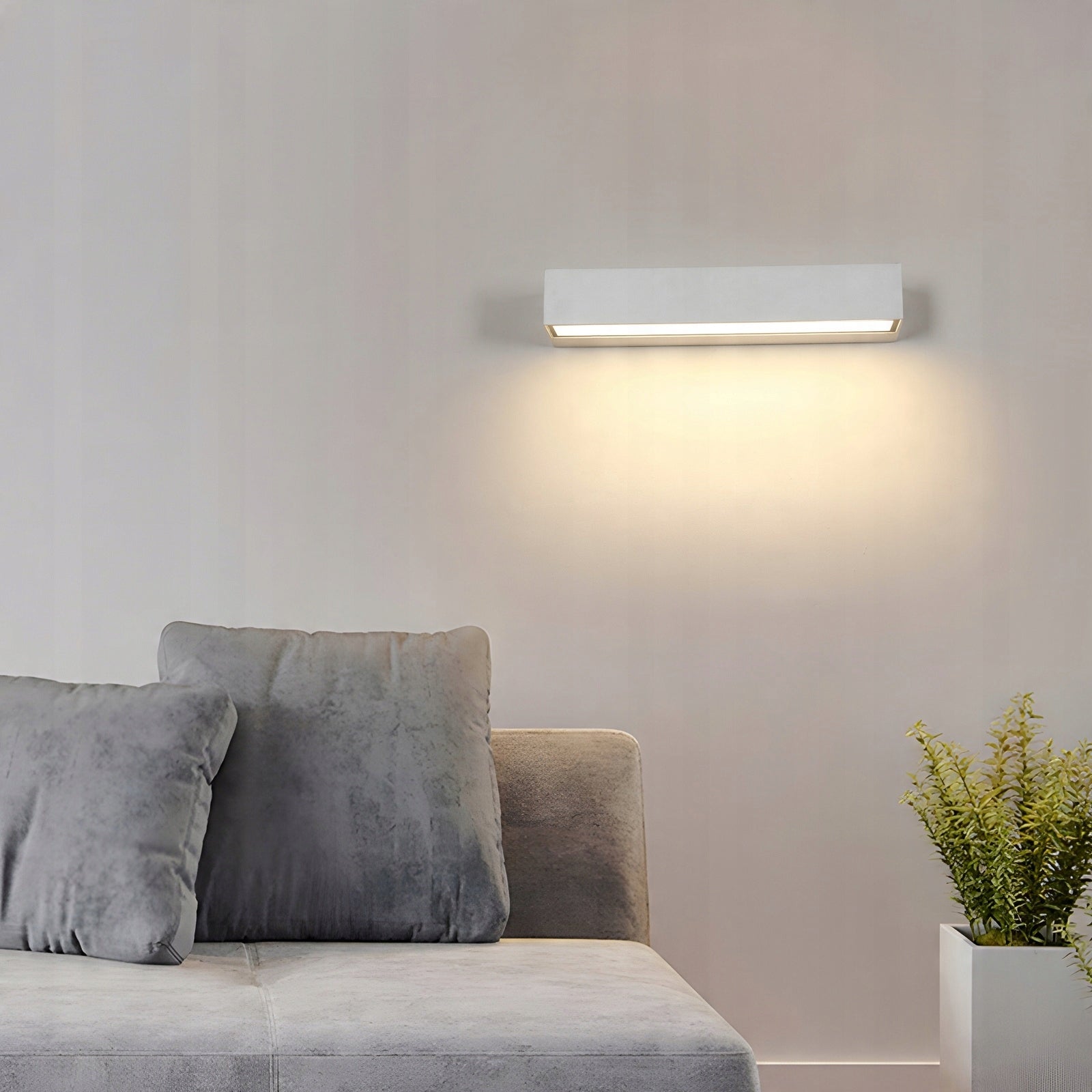 KINKIET ZEWNETRZNY LED LAMPA SCIENNA BIAŁY IP65 NOWOCZESNA 16W 3000K Thread type built-in LED source