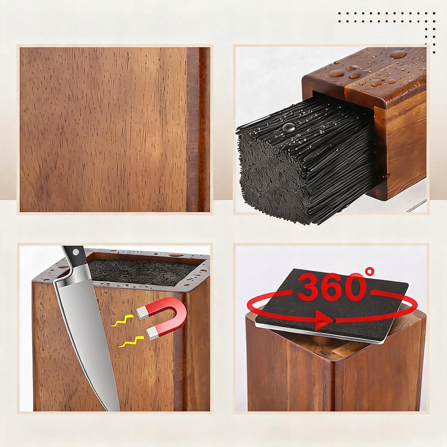KITCHEN BLOCK LARGE MAGNETIC KNIFE RACK INSERT STAMENS UNIVERSAL Manufacturer code iqyagghhgajhs