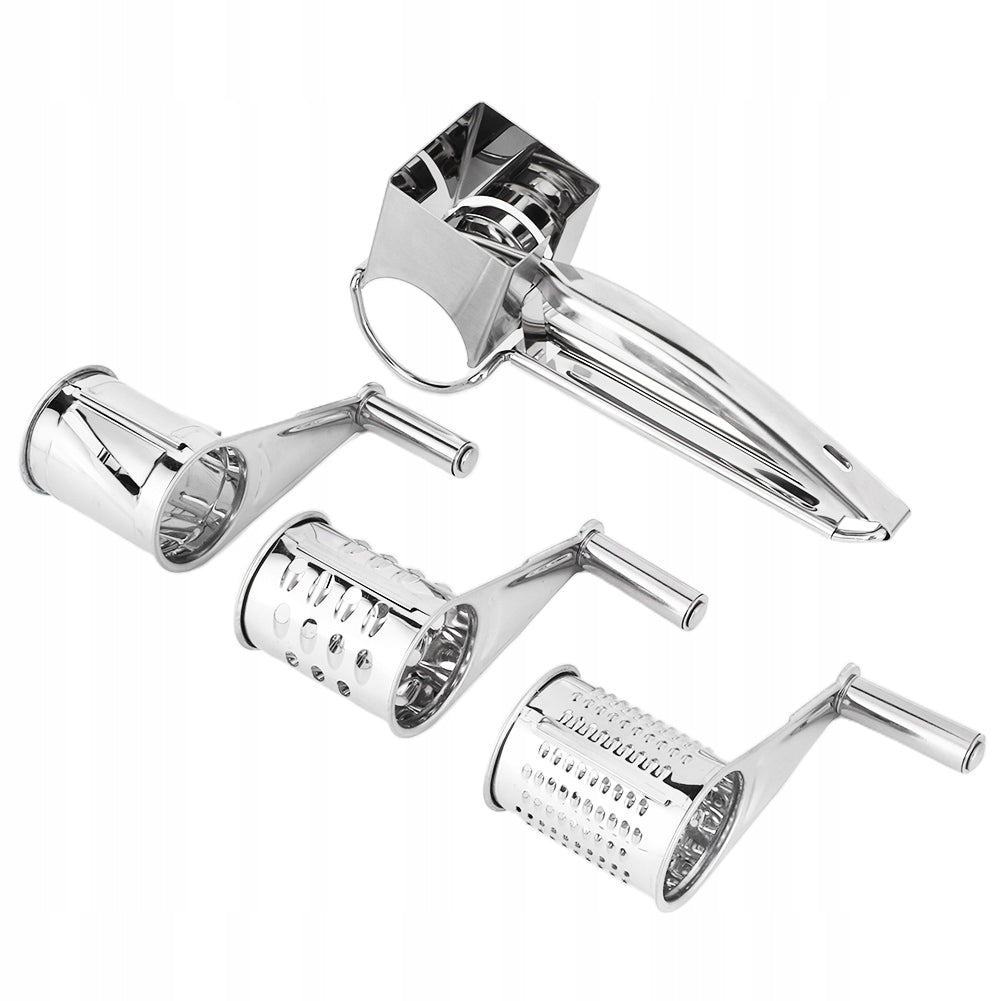 KITCHEN GRATER SET FOR CHEESES AND NUTS STAINLESS STEEL 19.5x6x8 CM Packaging status original