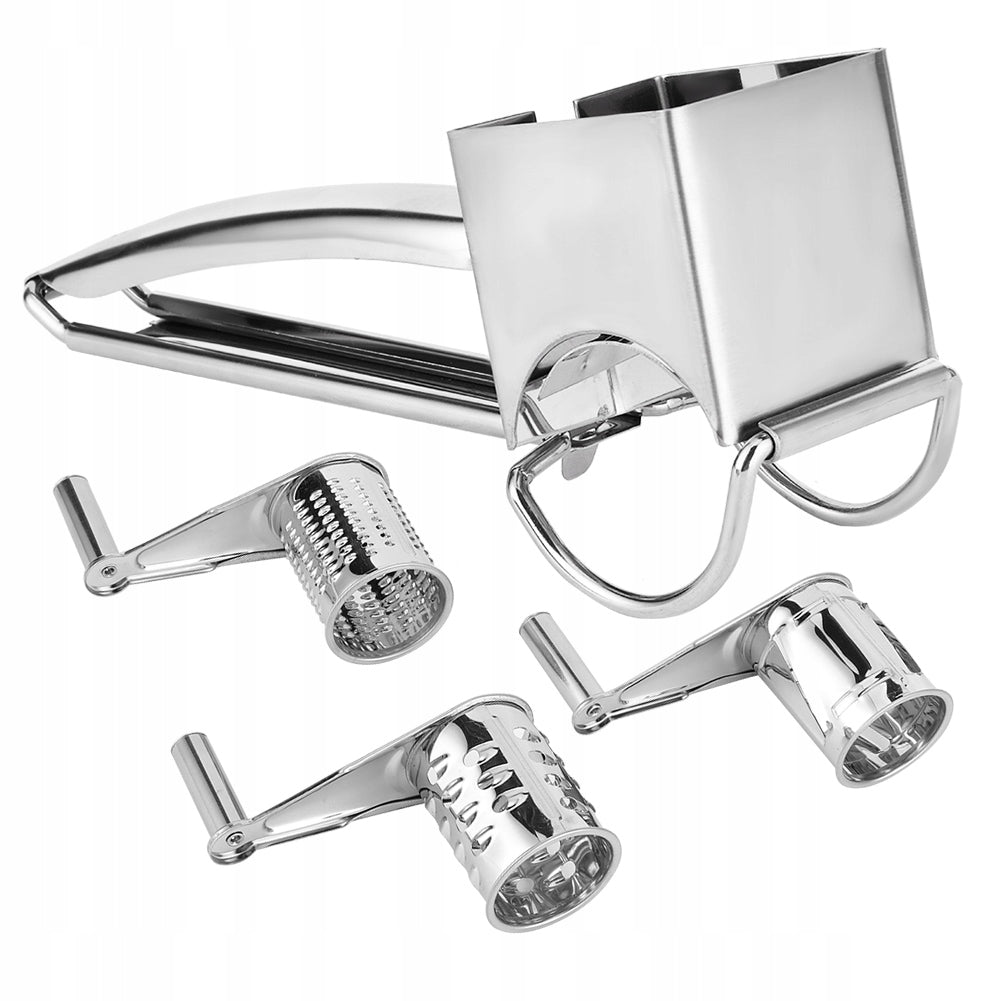 KITCHEN GRATER SET FOR CHEESES AND NUTS STAINLESS STEEL 19.5x6x8 CM