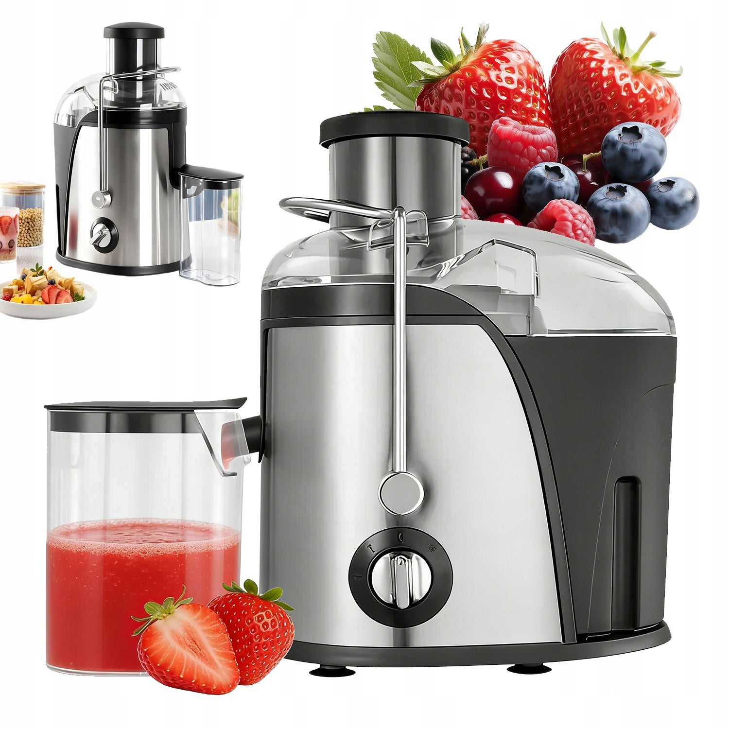 KITCHEN JUICER APPLIANCE 1500W FOR FRESH FRUIT JUICE