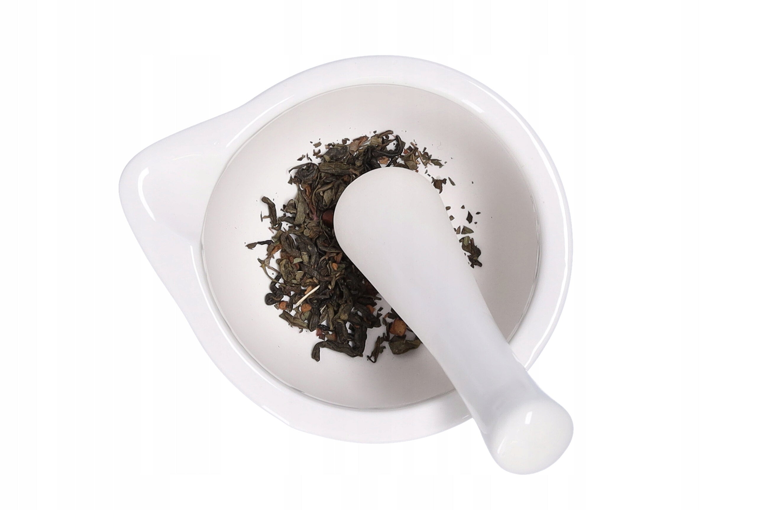 KITCHEN MORTAR WITH PESTLE PORCELAIN WHITE FOR SPICES HERBS COFFEE SALT Manufacturer code Moździerz kuchenny tłuczek do przypraw