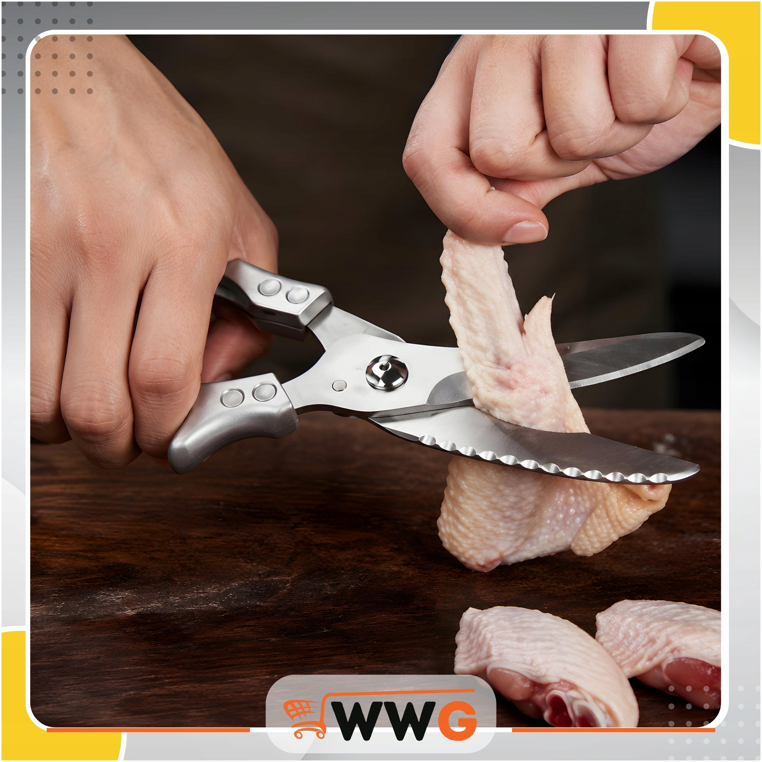 KITCHEN SCISSORS STEEL FOR MEAT CUTTING CHICKEN FISH Brand no brand