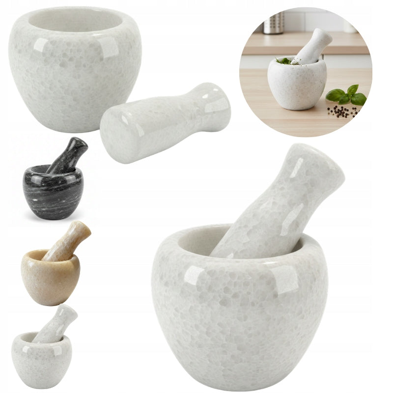 KITCHEN STONE MORTAR FOR SPICES WITH PESTLE FOR SPICE HERBS