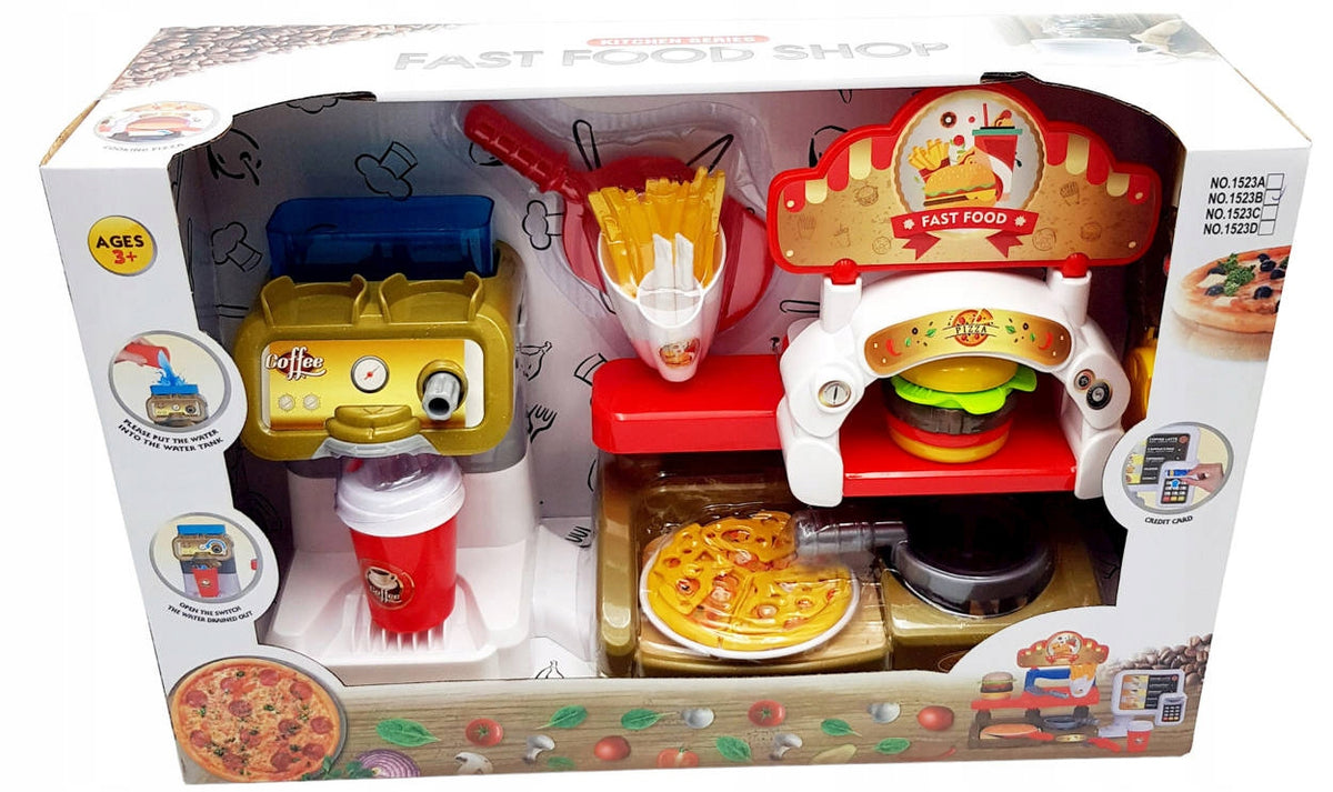 KITCHEN TOY FOR CHILDREN + PIZZERIA WITH COFFEE MAKER SET COOK Manufacturer code sk-67
