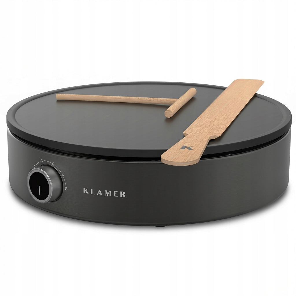 KLAMER Device for crepes, large heating surface with a diameter of 33 cm, p
