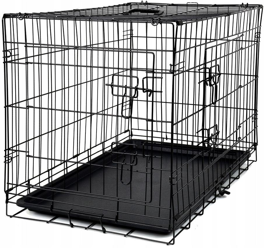 KLATKA DLA PSA ZWIERZĄT METALOWA KENNELOWA TRANSPORTER KOJEC 77x48x55cm Packaging status original
