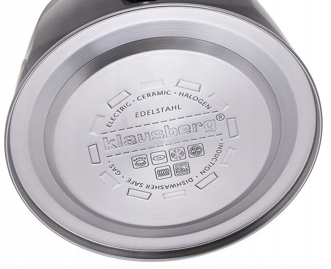 KLAUSBERG steel kettle 3L Black 7194 MAT Brand Klausberg