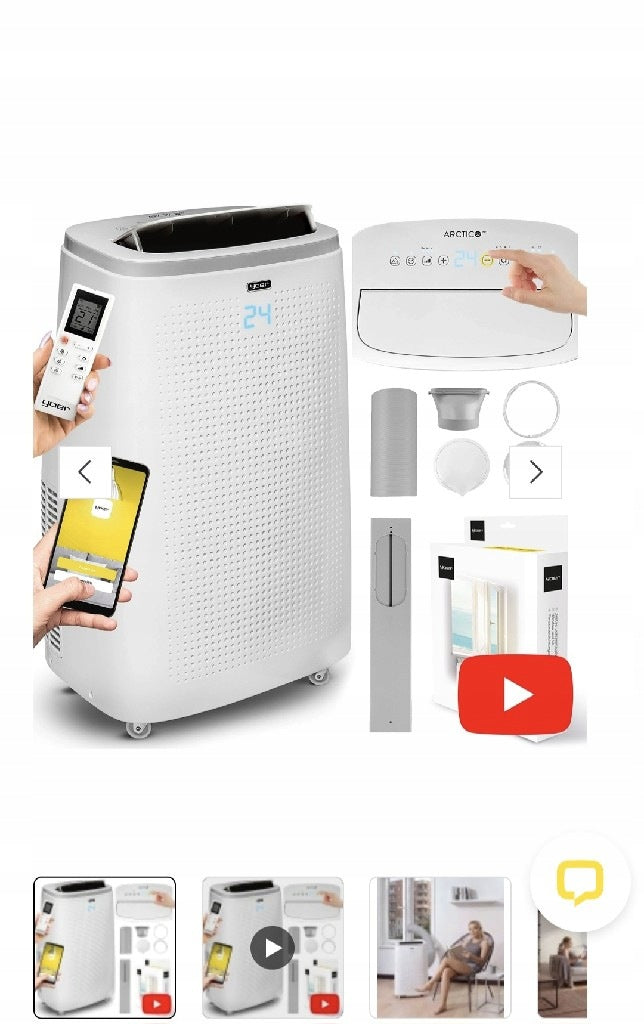 KLIMATYZATOR PRZENOŚNY WIFI 4,7KW YOER Arctico PRO 4W1