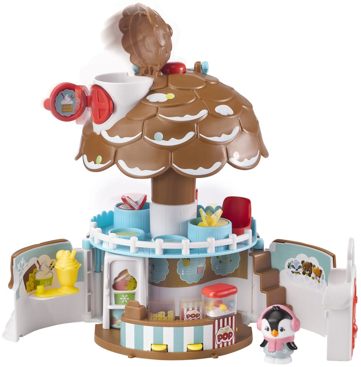 KLOROFIL ICE CREAM PARLOR CONES COTTAGE + FIGURINE