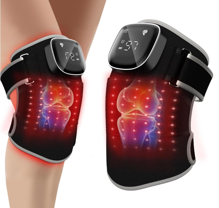 KNEE MASSAGER RED LIGHT THERAPY LED RAYOCON HEATING VIBRATION