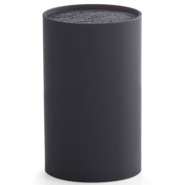 KNIFE BLOCK UNIVERSAL KITCHEN STAND BLACK 11X18 CM ZELLER