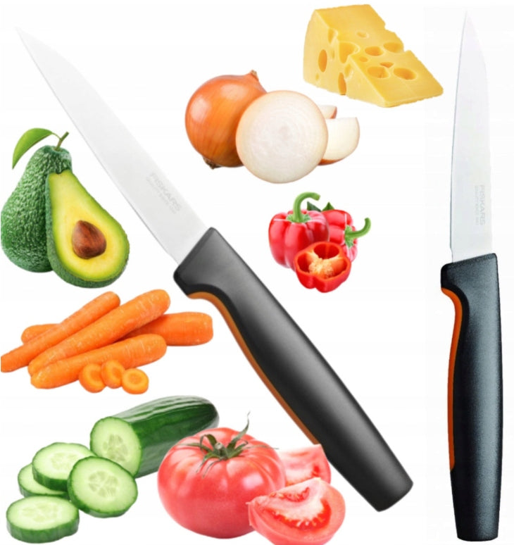 KNIFE FISKARS FOR SCRAPING PEELING FRUIT VEGETABLES VERY SHARP KNIFE 11 CM