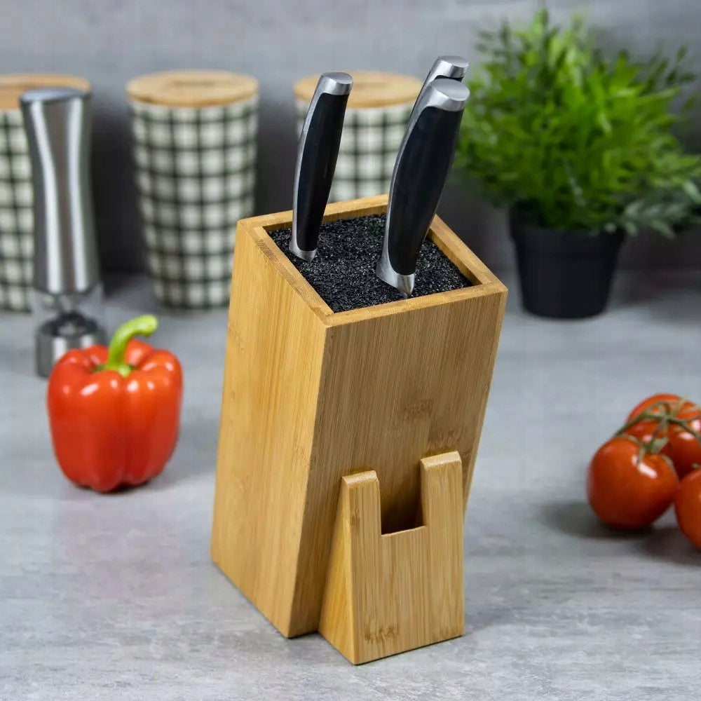 KNIFE RACK SCISSORS BAMBOO UNIVERSAL BLOCK 1558 Manufacturer code 1558