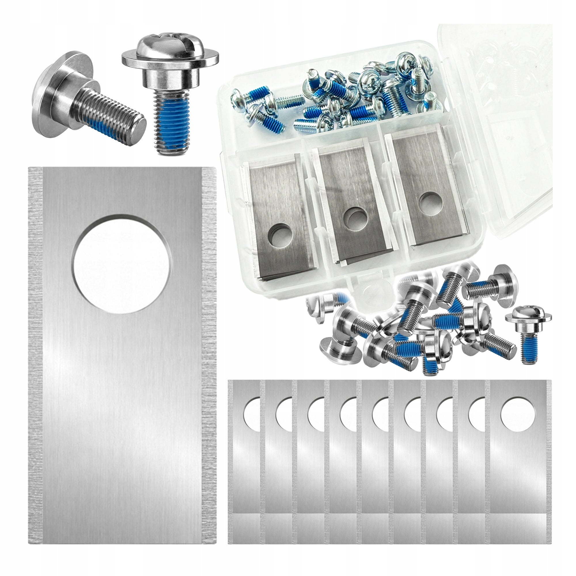KNIVES FOR MOWER BLADES FOR MOWING ROBOT PARKSIDE LIDL 18 PCS SCREWS