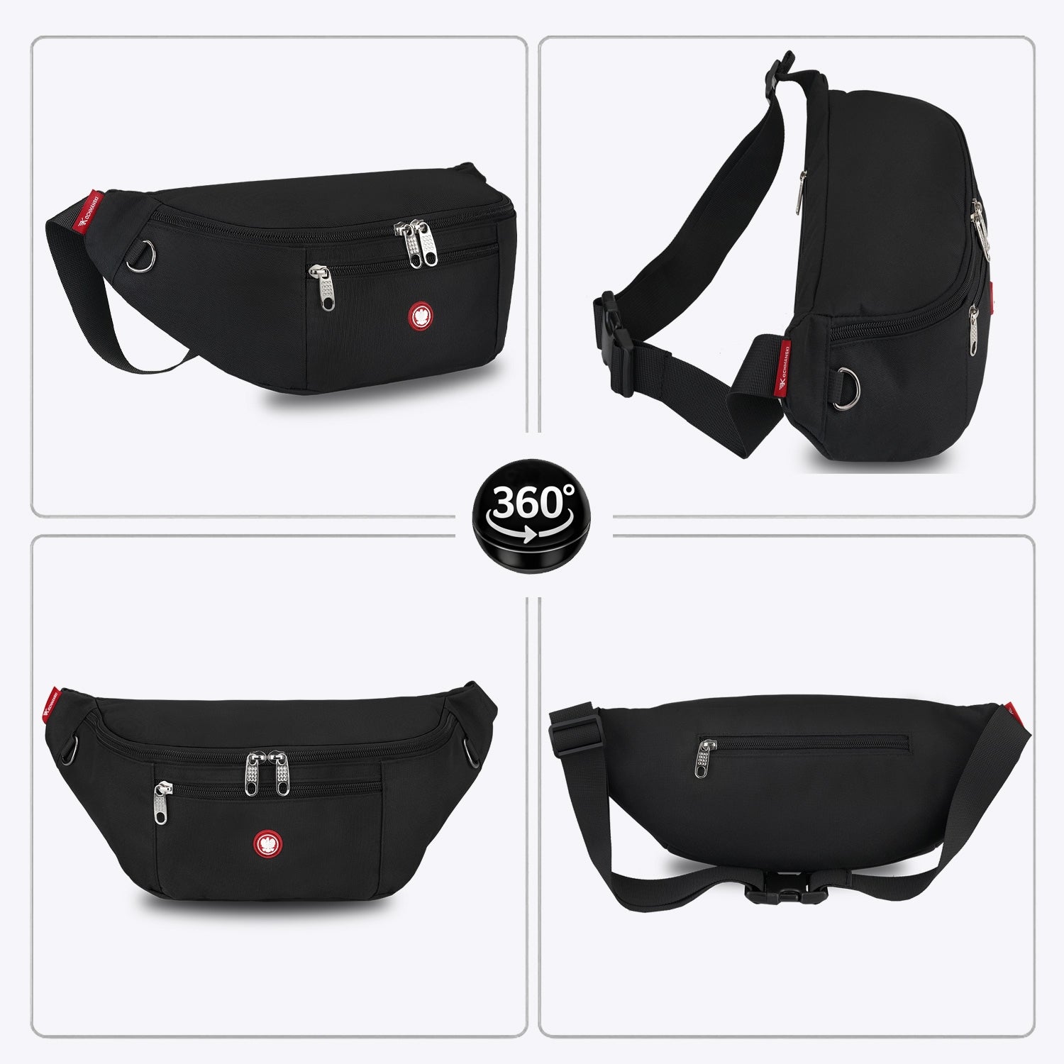 KOCHMANSKI large bum bag male shoulder or hip roomy waterproof Packaging status original